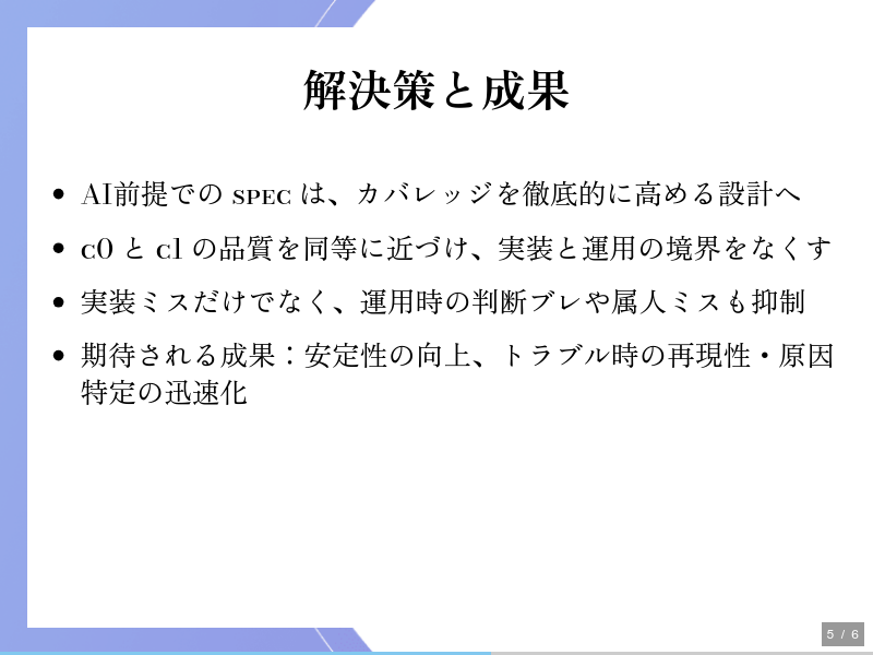 AI時代の運用Specは100％近くを目指すべき理由と実践のサムネイル（5ページ目）