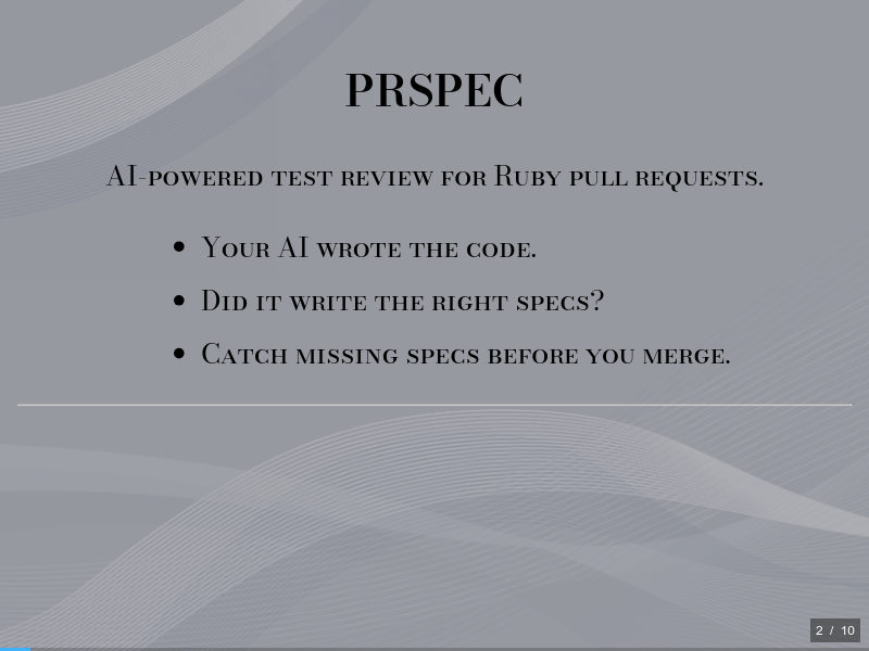 PRSpec: Test Review for the AI Coding Eraのサムネイル（2ページ目）