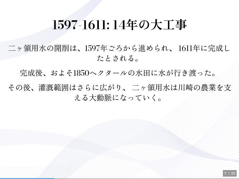 二ヶ領用水と久地円筒分水の歴史のサムネイル（7ページ目）