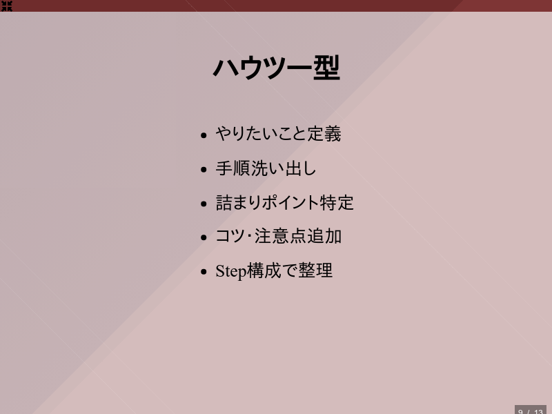 スライド作成の型まとめのサムネイル（9ページ目）